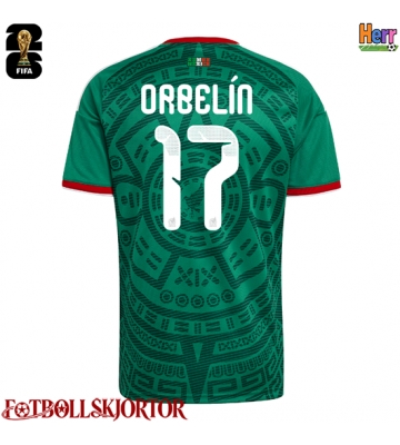 Mexiko Orbelin Pineda #17 Hemmatröja VM 2026 Kortärmad